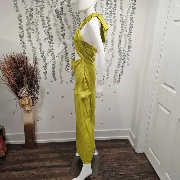 Women's Simon Miller Green Dress Size L - Picture 6 of 11